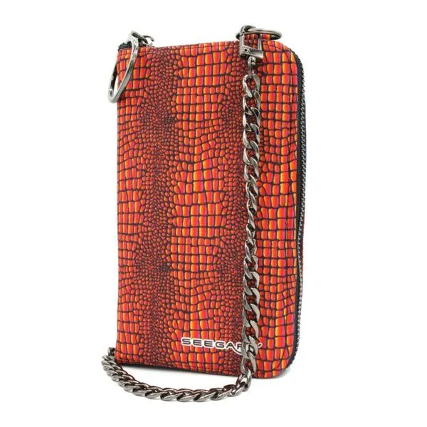Seegarn Seegarn-Täschle / 2in1 Handy-Tasche und Geldbeutel (MB05), K2 - kette schwarz, – Produktbild 2 von 4