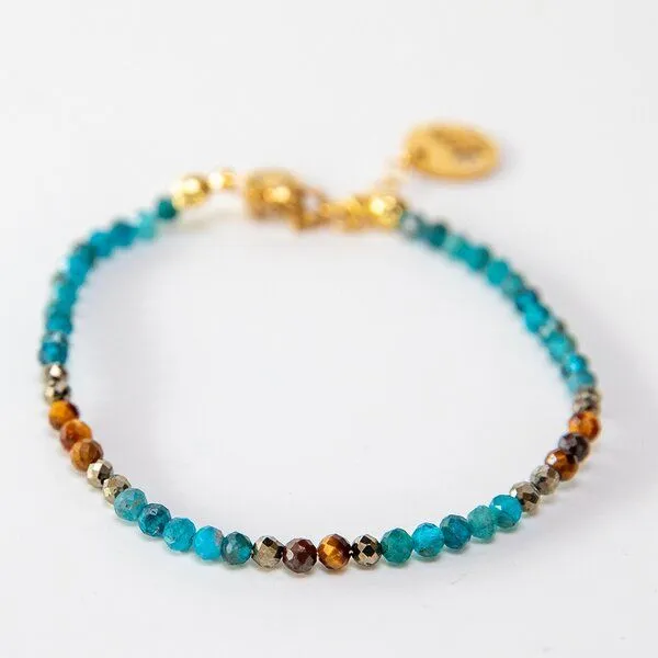 Divasya Divasya Armband aus Apatit & Tigerauge – Produktbild 1 von 4