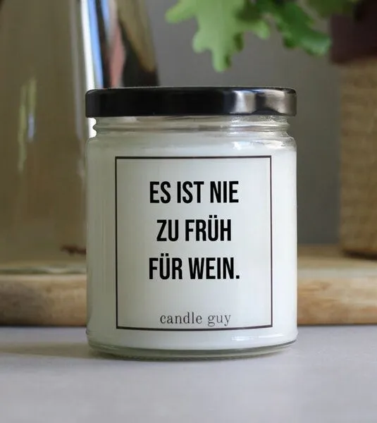 Candle Guy Candle Guy Duftkerze Es ist nie zu früh für Wein aus Sojawachs – Produktbild 3 von 3