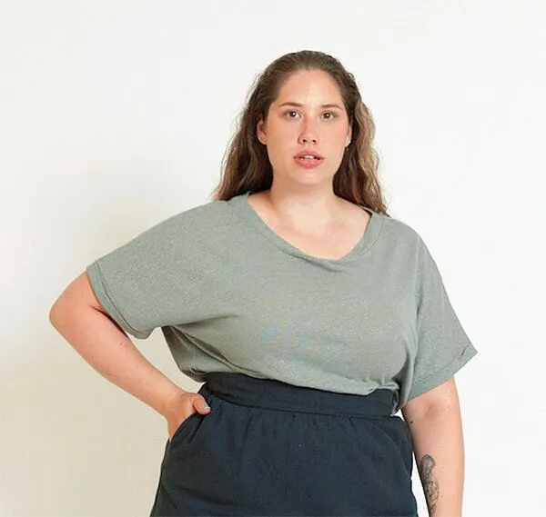WiDDA berlin WiDDA berlin Leinen-Viskose Shirt LARI in drei verschiedenen Farben, Aqua/salbei, – Produktbild 2 von 2