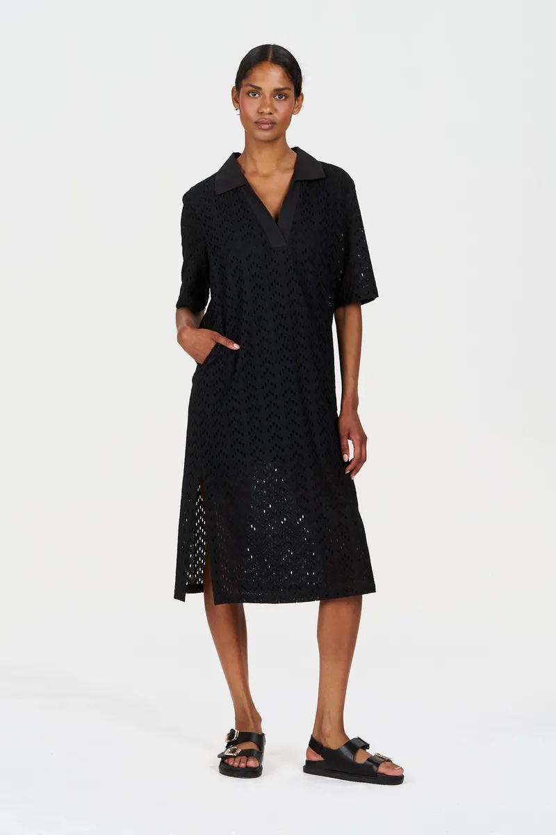 KOMODO KOMODO Damen vegan Kleid Delilah Schwarz, Schwarz, – Produktbild 1 von 1