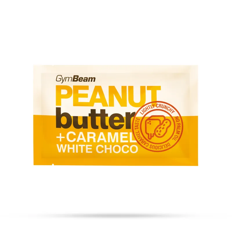 GymBeam Food GymBeam Erdnussbutter mit weißer Karamellschokolade Probe 30 g – Produktbild 1 von 1
