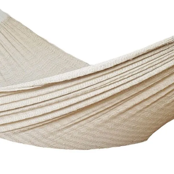 MacaMex MacaMex Solea Netzhängematte L Baumwolle, Ecrue (naturweiß), – Produktbild 2 von 3