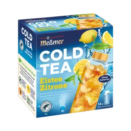 Meßmer Meßmer Cold Tea Eistee Zitrone, Teebeutel zum kalt aufgiessen, 1 Beutel für ca. 500 ml Wasser, 38g – Produktbild 1 von 1