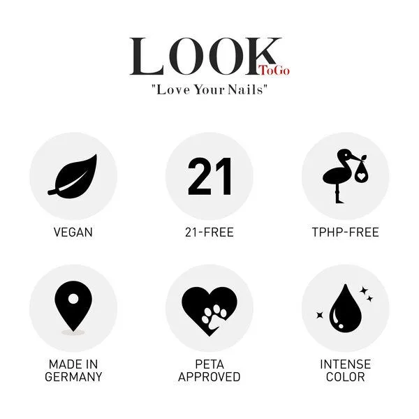 Look To Go Look To Go • veganer Nagellack • GRÜNTÖNE • 21-free & PETA approved, Vintage mint, – Produktbild 3 von 3