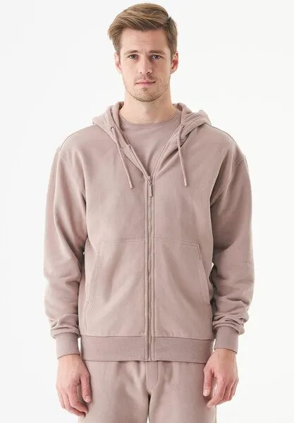 ORGANICATION ORGANICATION ESSENTIALS-JUNDA-Unisex Soft Touch Sweatjacke aus Bio-Baumwolle, Mocha, – Produktbild 1 von 3