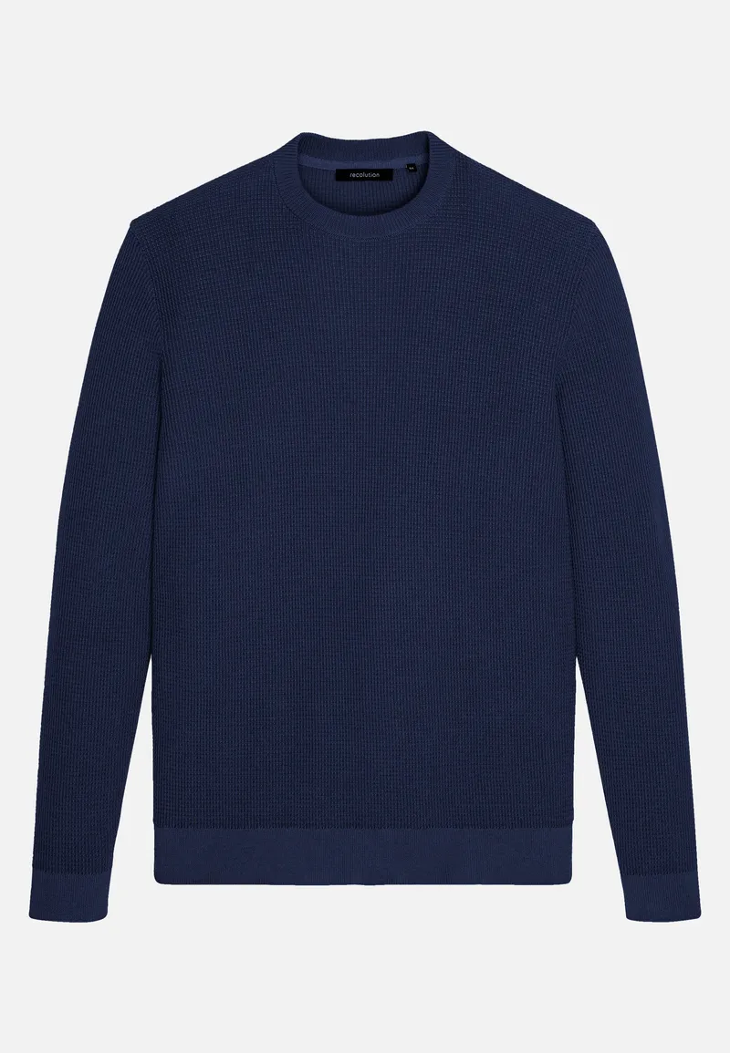 recolution Recolution Herren vegan Pullover Lupin Navy, Extra dunkelblau, – Produktbild 1 von 2