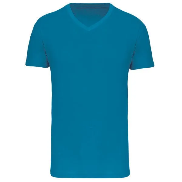 Greenspired Greenspired Basic Unisex Bio V Neck T- Shirt 145 g/m² S - 5 XL, Meeresblau, – Produktbild 1 von 1