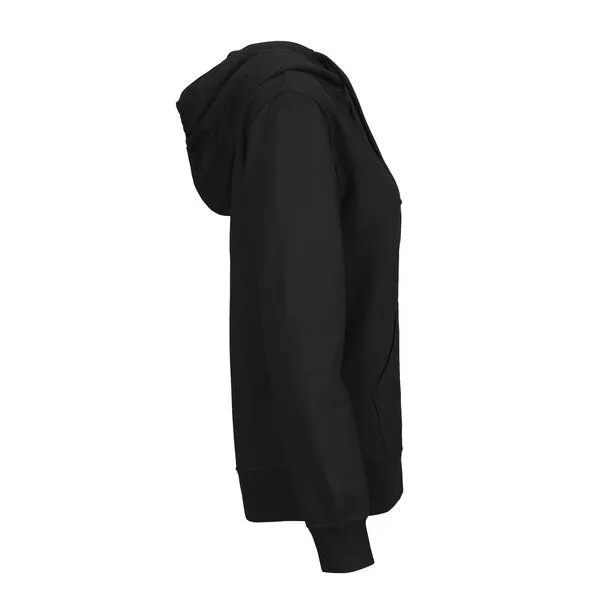 HANDGEDRUCKT HANDGEDRUCKT "Geckos" Frauen Zip-HOODY aus reiner Biobaumwolle (kbA), Black, – Produktbild 3 von 4