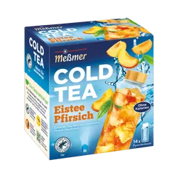 Meßmer Meßmer Cold Tea Eistee Pfirsich, Teebeutel zum kalt aufgiessen, 1 Beutel für ca. 500 ml Wasser, 38g – Produktbild 1 von 1