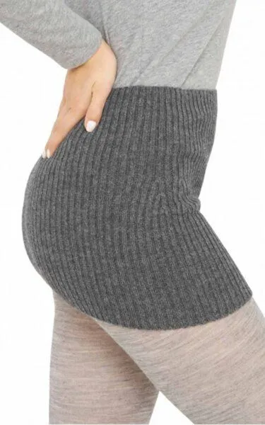Apu Kuntur Apu Kuntur Rock & Nierenwärmer aus Baby Alpaka - RIPP, Grau, – Produktbild 1 von 1