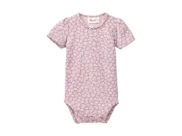 People Wear Organic People Wear Organic Kurzarm-Body kleine Veilchen dunkelmalve Gr. 62/68 – Produktbild 1 von 1