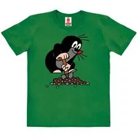 LOGOSH!RT LOGOSH!RT LOGOSHIRT - Krtek - Der kleine Maulwurf - Hügel - Bio T-Shirt Print - Kinder - Jungen & Mädchen, Grün, – Produktbild 1 von 1