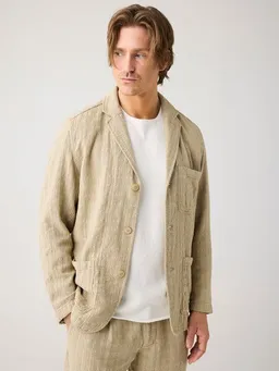 KnowledgeCotton Apparel KnowledgeCotton Apparel Lockerer Blazer mit Struktur aus Bio-Baumwolle – Produktbild 1 von 1