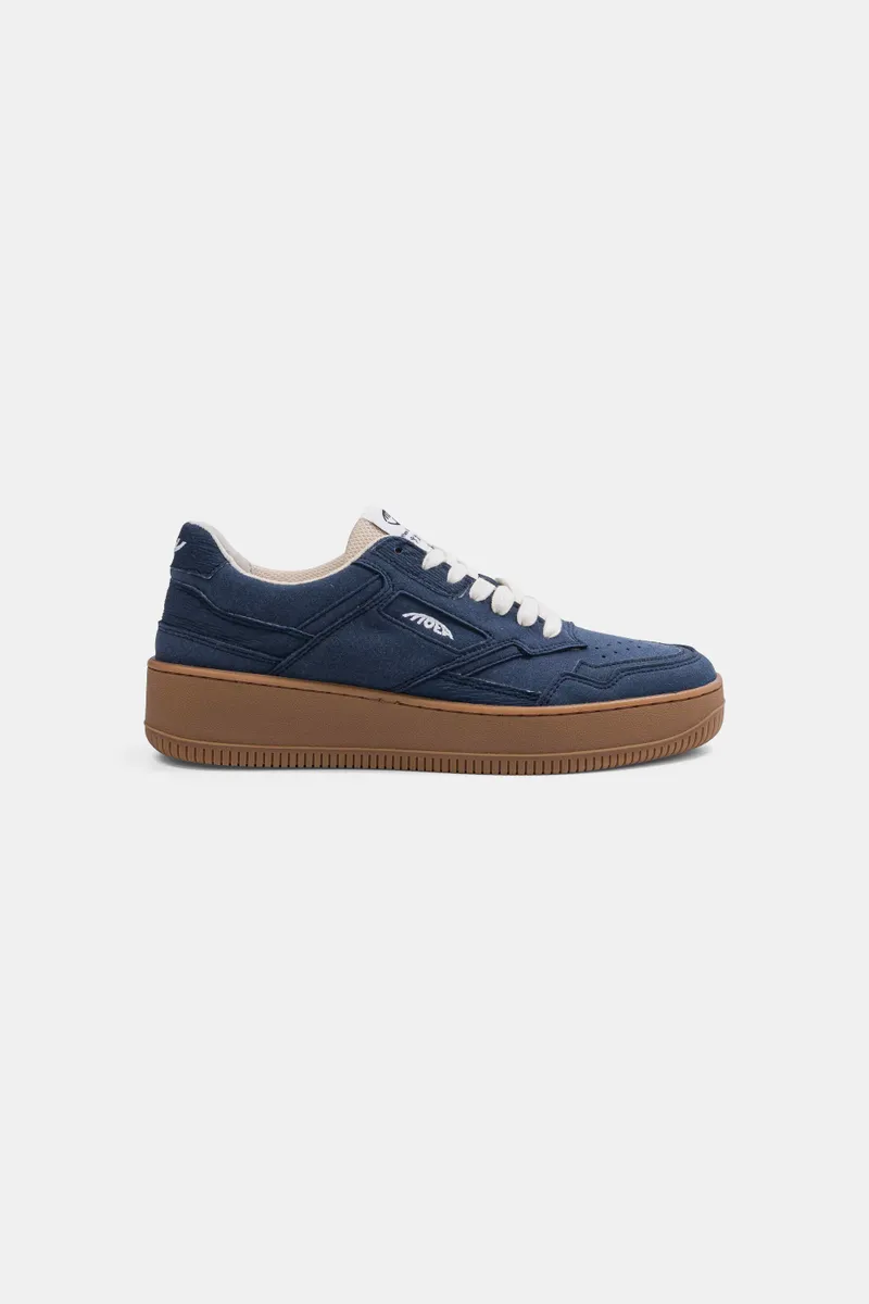 MoEa MoEa Herren vegan Sneaker Origin Full Blue Vegan Suede Mushroom, Braun, – Produktbild 1 von 2