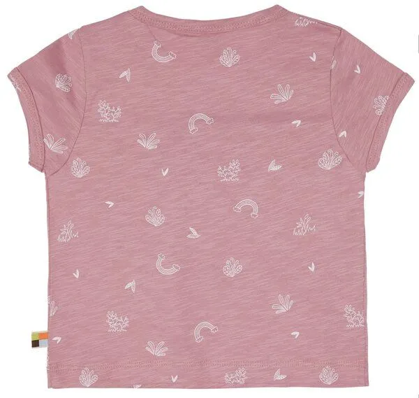 loud + proud loud + proud Babys & Kinder Tunika Slub Jersey mit Druck, GOTS-zertifiziert, Aster(rosa), – Produktbild 2 von 2