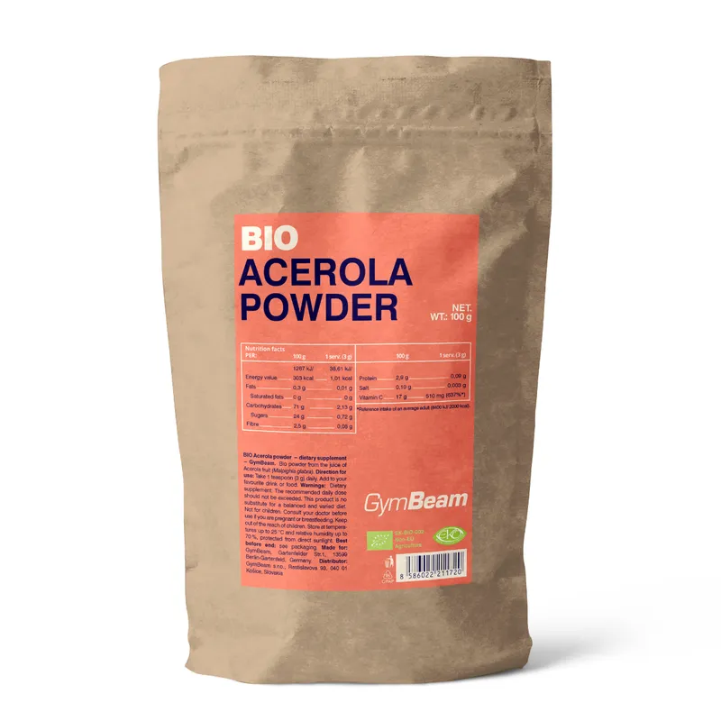 GymBeam Bio GymBeam BIO Acerola-Pulver 100 g – Produktbild 1 von 1