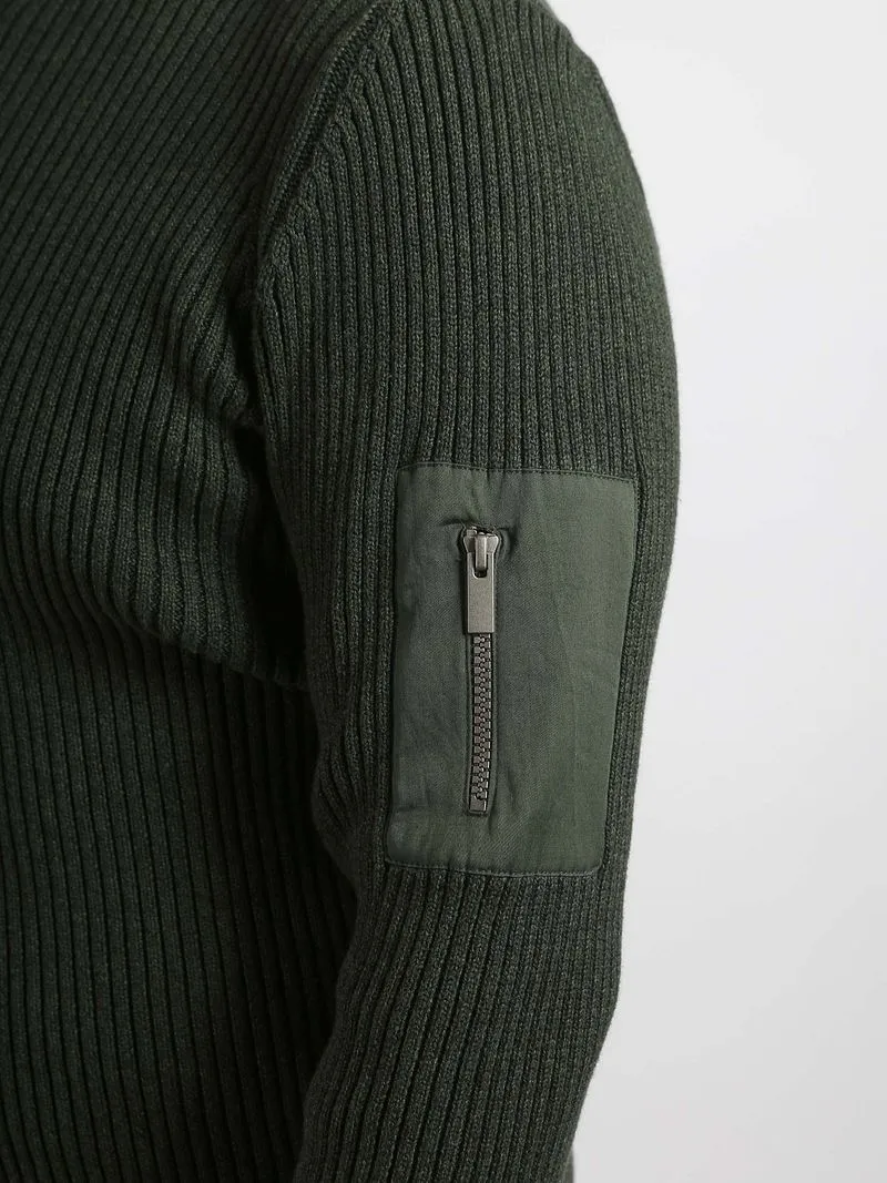 Suitable Suitable Mou Half-Zip Pullover Dunkelgrün - Größe M, Dunkelgrün, – Produktbild 3 von 5
