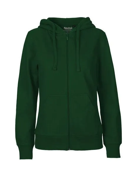 Neutral® - 3FREUNDE Neutral® - 3FREUNDE Frauen Hoodie Zipped, Flaschengrün, – Produktbild 1 von 4