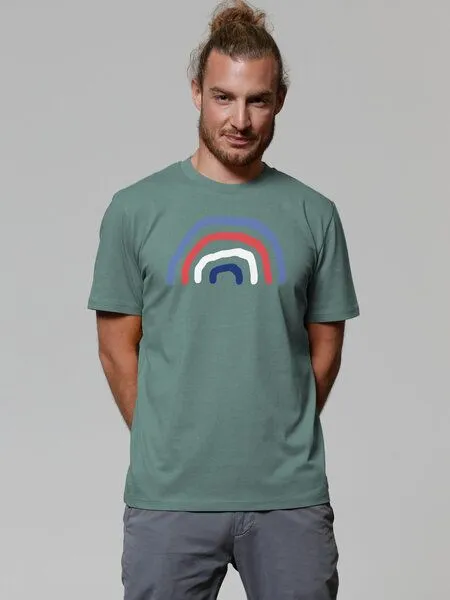 watapparel watapparel T-Shirt Unisex Regenbogen, Green bay, – Produktbild 2 von 4