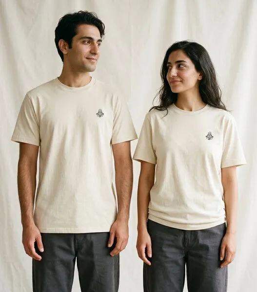 vis wear vis wear Yoga Meditation Schildkröte – Unisex T-Shirt | Organic Bio-Baumwolle, Natural, – Produktbild 4 von 4