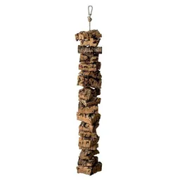 Kork-Deko Kork-Deko Kette zum Knabbern aus Naturkorken, groß | Kette zum Knabbern aus Korken | Vogelschaukel zum Knabbern | 60 cm – Produktbild 1 von 1