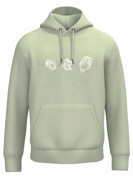 Greenspired Greenspired Basic Bio Unisex Hoody Nr. 4 Three Owls 350g/m² XXS - 3 XL, Celadongrün, – Produktbild 1 von 1