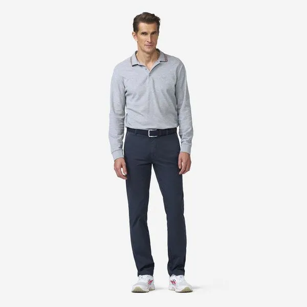 Meyer MEYER Chino in Two-Tone, Blau (marine), – Produktbild 2 von 3