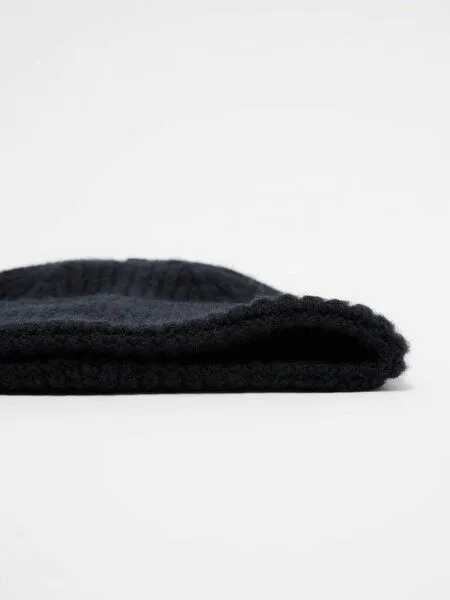 LANIUS LANIUS Mütze aus Bio-Schurwolle und Bio-Baumwolle, Black, – Produktbild 4 von 4