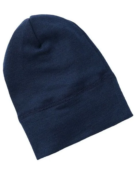 Engel Engel Baby Mütze Schurwolle Seide Schlupfmütze, Marineblau, – Produktbild 1 von 3