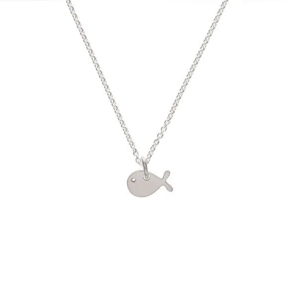 BELLYBIRD Jewellery BELLYBIRD Jewellery Halskette - kleiner Fisch (Wal), Anhänger/ Silber/ Silber vergoldet, Silber, – Produktbild 3 von 4