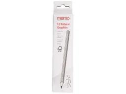 Memo memo Bleistift 'Natural Graphite' FSC-zertifiziert, 12 Stk. – Produktbild 1 von 1