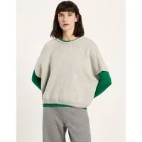 LANIUS LANIUS Pullunder aus Bio-Schurwolle und Bio-Baumwolle, Grau-grey-melange, – Produktbild 1 von 1