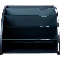 Exacompta 3 Exacompta Sorter The Corner "ECOBlack" ergonomisch, 5 Fächer, DIN A4+, schwarz – Produktbild 1 von 1