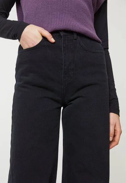 recolution Damen Denim aus Bio-Baumwolle Mix - COMMELINA - recolution, Washed black (schwarz), – Produktbild 4 von 4