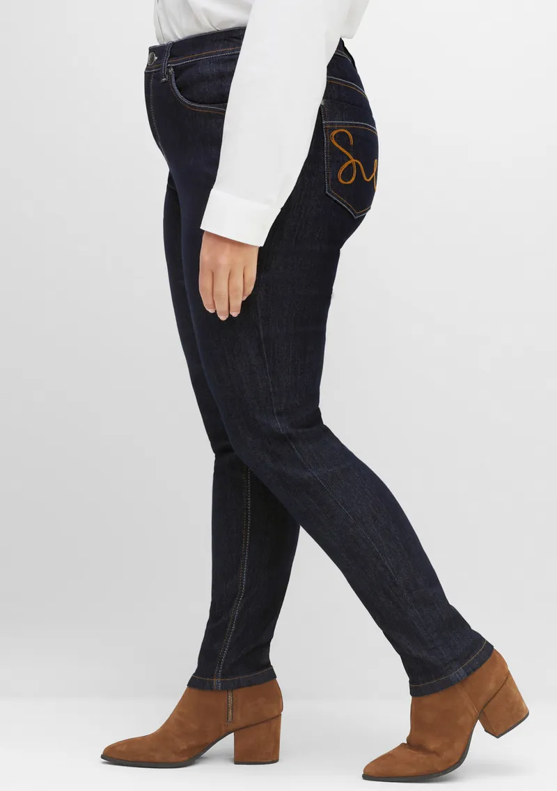 sheego Jeans blue black denim, Blue black denim, – Produktbild 2 von 2