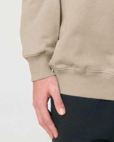 YTWOO YTWOO Oversized Sweatshirt aus reiner Bio-Baumwolle, Dry Handfeel, Beige, – Produktbild 4 von 4