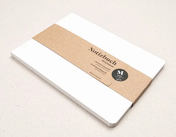 tyyp tyyp Notizbuch A5 querformat Softcover – Recyclingpapier – blanko – perforiert – Produktbild 1 von 4