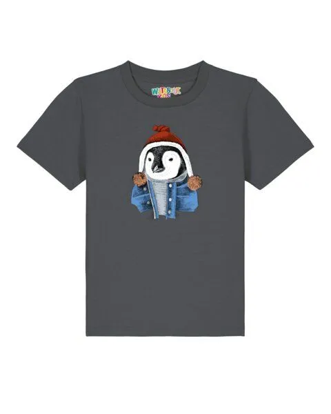 watabout.kids watabout.kids T-Shirt Kinder Pinguin, Anthracite, – Produktbild 1 von 2