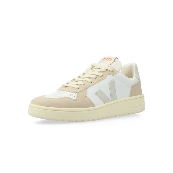 Veja Veja Sneaker Unisex - V-82 Grained Leather, Extra white/natural/almond(natur), – Produktbild 2 von 4