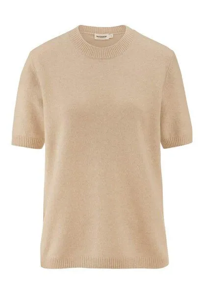 hessnatur hessnatur Pullover Relaxed aus Bio-Schurwolle mit Cashmere, Goldsand, – Produktbild 3 von 4