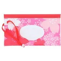 NoWaste Wrapping NoWaste Wrapping NoWaste Silikonbox für Feuchttücher 22,5 x 14cm, Red flower, – Produktbild 1 von 1