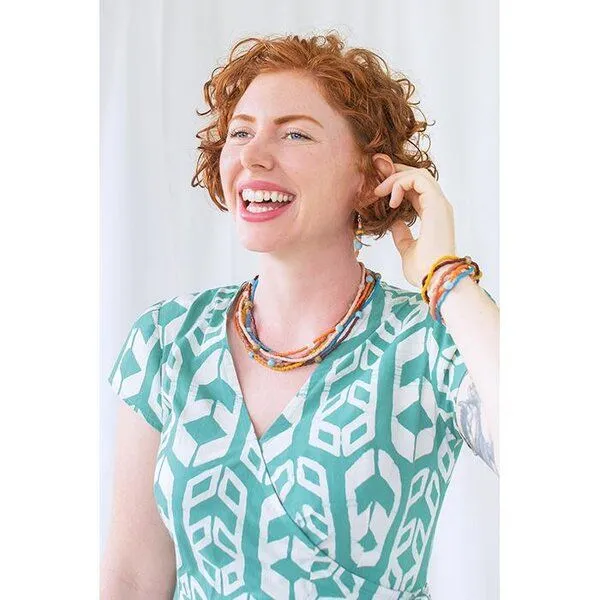 Global Mamas Upcycling Glasperlen Halskette - RAINBOW DESERT - Global Mamas – Produktbild 2 von 2
