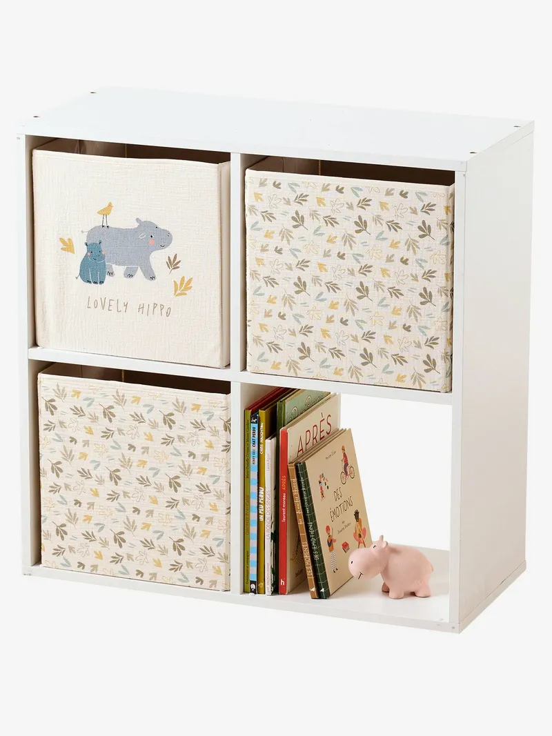 Vertbaudet 3er-Set Aufbewahrungsboxen Kinderzimmer BAYOU, Beige, – Produktbild 1 von 4