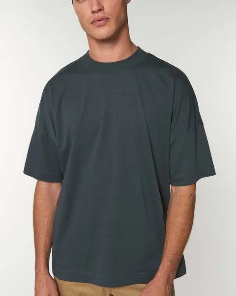 YTWOO YTWOO Oversize T-Shirt für Sie und Ihn aus Bio-Baumwolle, Grau, – Produktbild 1 von 3