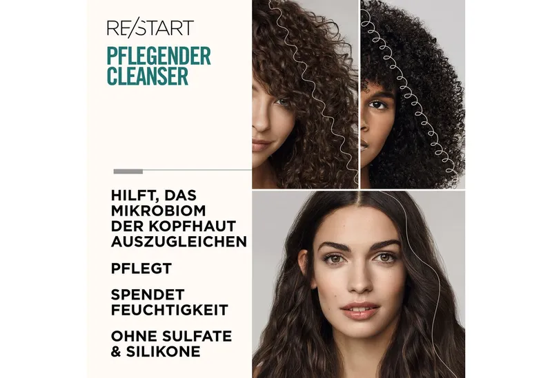 REVLON PROFESSIONAL Haarshampoo RE/START CURLS NOURISHING CLEANSER, Sanfte, pflegende Reinigung für lockiges, oder gewelltes Haar. – Produktbild 5 von 5