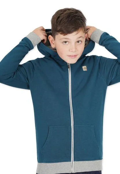 Band of Rascals Band of Rascals Basic Zip Hooded, Dark-petrol, – Produktbild 1 von 4