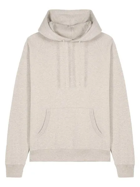 YTWOO YTWOO Klassischer Unisex Raglan Hoodie mit Relaxed Fit aus 100% Biobaumwolle, Hellbeige meliert, – Produktbild 1 von 4