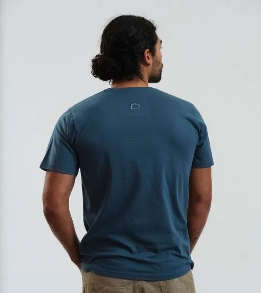Gary Mash GARY MASH T-Shirt Navigator aus Biobaumwolle, Dunkles petrol (petrol), – Produktbild 4 von 4