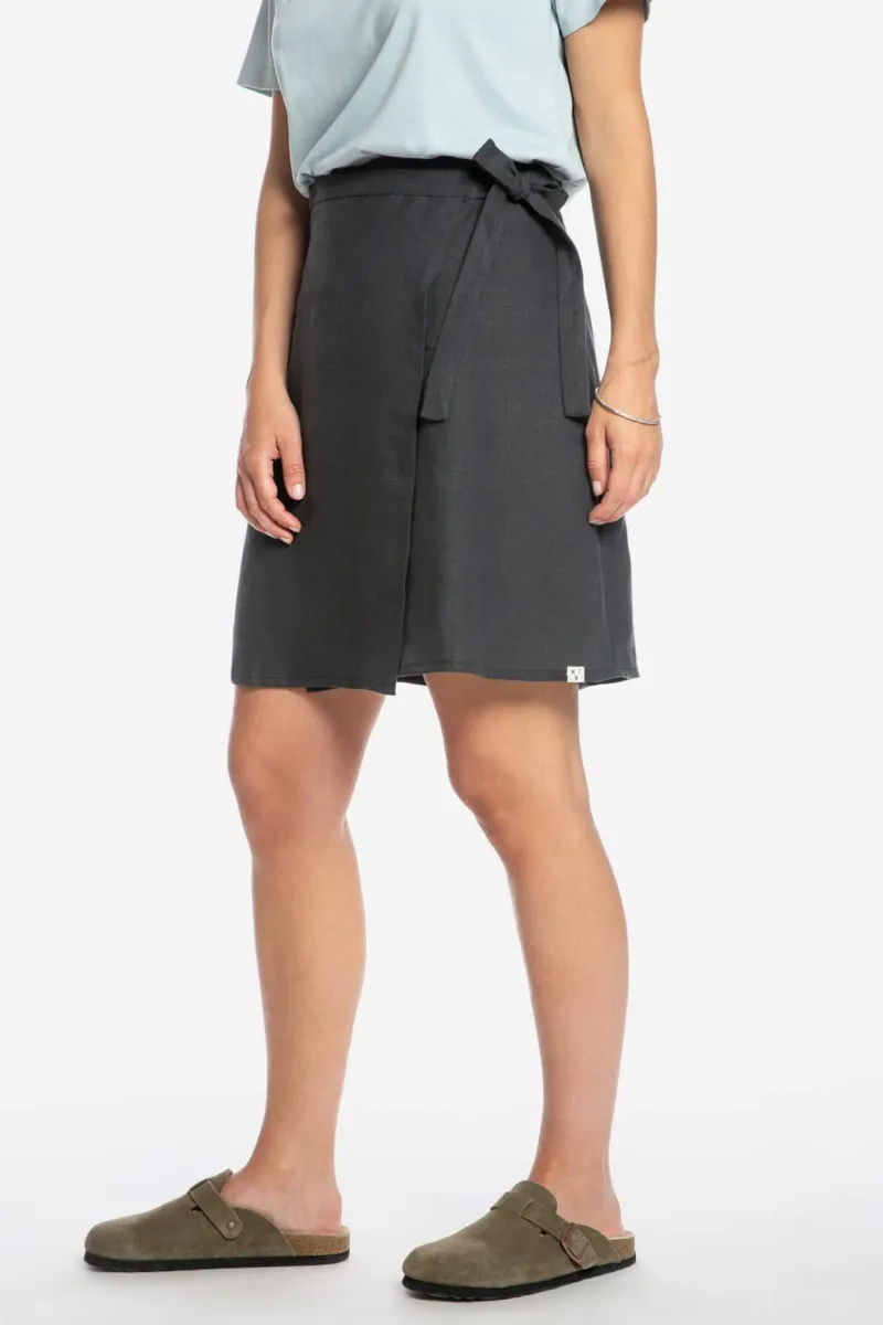 MATONA MATONA Damen vegan Wickelrock Schwarz, Schwarz, – Produktbild 2 von 2